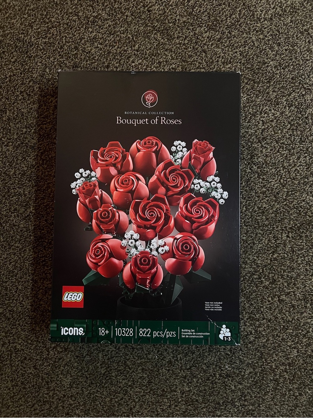 LEGO Red Roses Bouquet Home Accent
